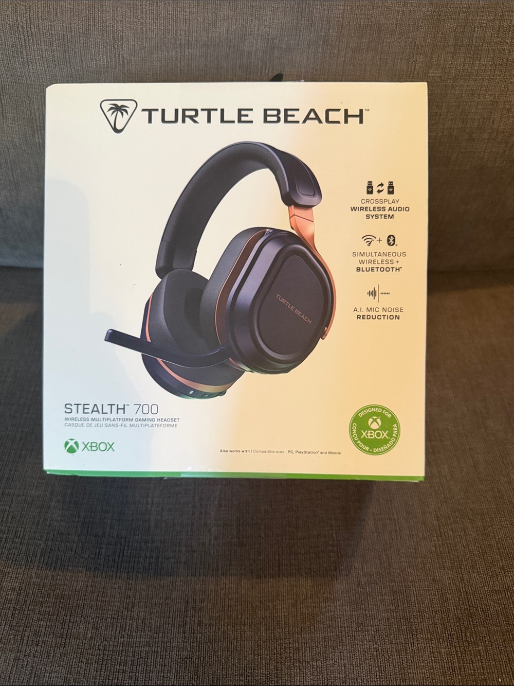 Turtle Beach Stealth 700 Wireless Over-Ear Headphones - Black